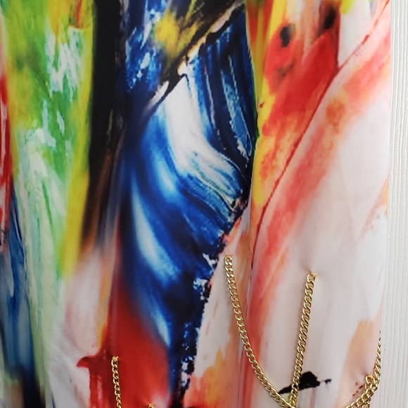 SALE EVERYTHING MUST GO Stunning Multi Color Bodycon Mini Dress - Picture 5 of 12